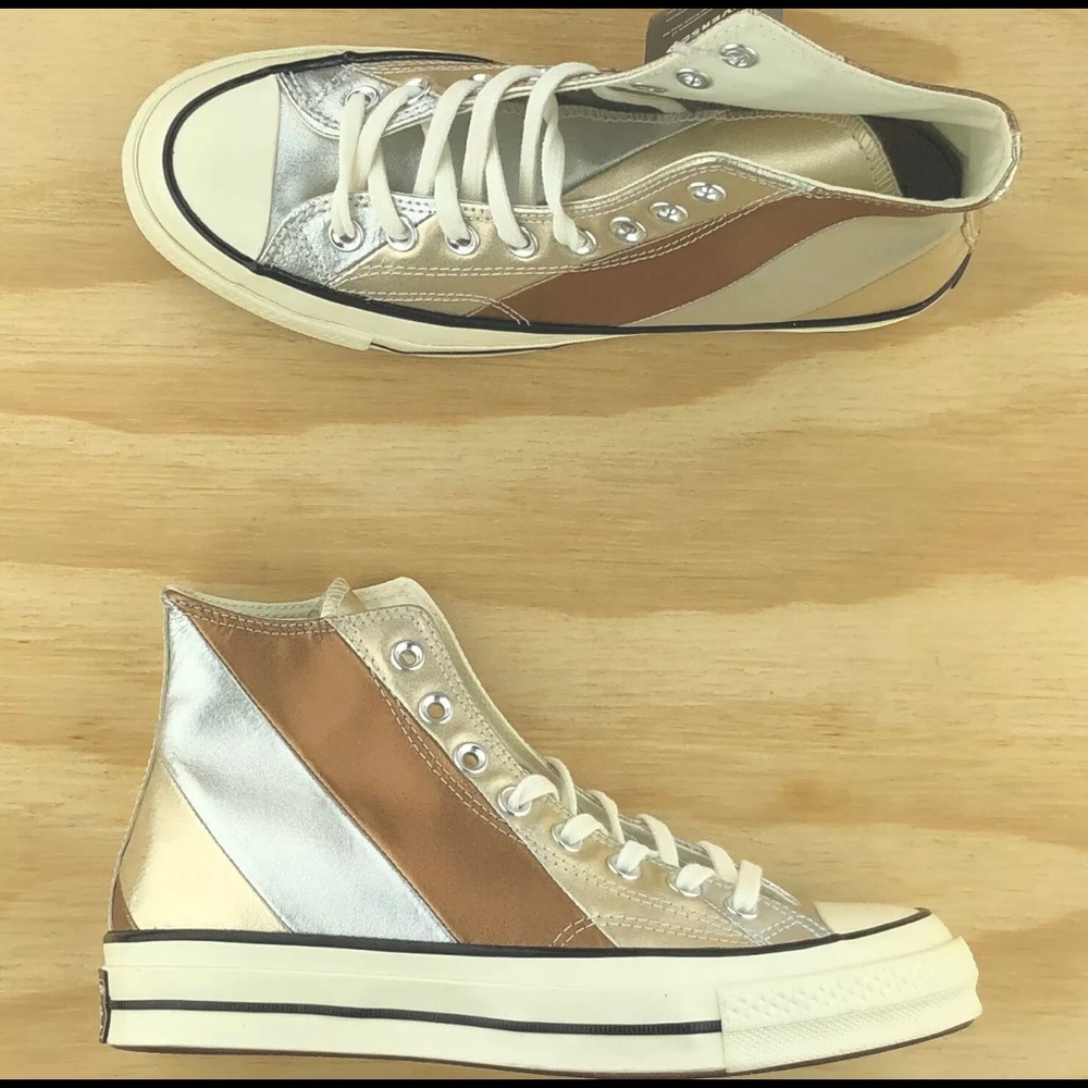 *RARE* Converse High Top Metallic Rainbow